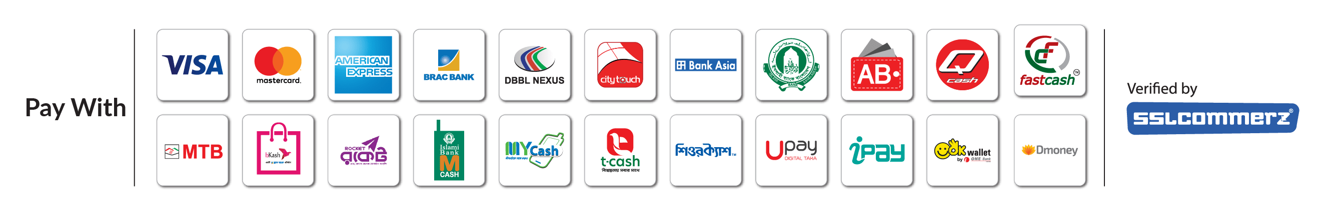 SSLCommerz Supported Gateways