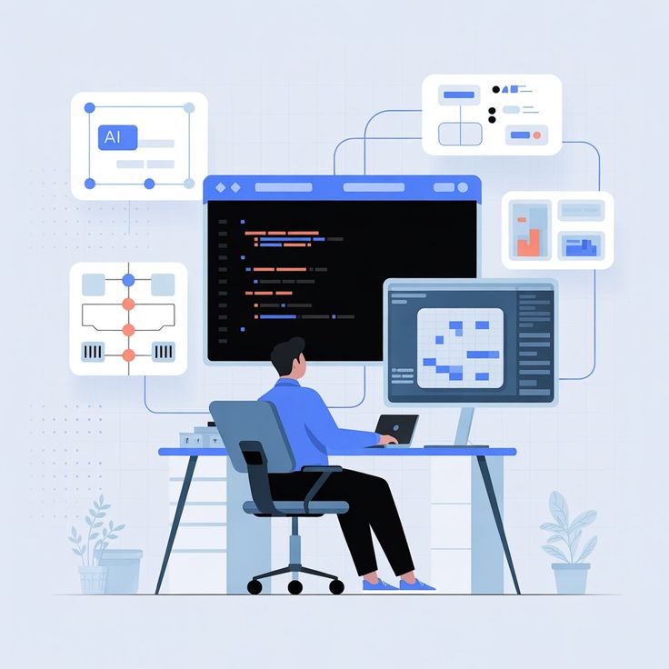 AI Developer coding